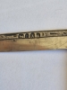Antique Mother of Pearl Folding Fruit Knife Engraved Blade Sterling Silver with Hallmarks 5cm
