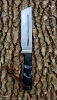 Handmade Tactical Nata Tanto Knife, 80CrV2 High Carbon Steel Bushcraft Cleaver, Chisel Grind Outdoor Survival Tool, Custom Jute Micarta