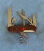 Custom Carved Victorinox \"Climber\" Swiss Army Knife Carved Collectors Pocketknife embedded with a CARNELIAN semi-precious Gemstone… (91mm / MPN 53381) 