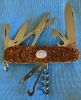 Custom Carved Victorinox \"Climber\" Swiss Army Knife Carved Collectors Pocketknife embedded with a MOONSTONE semi-precious Gemstone… (91mm / MPN 53381) 