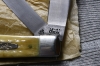 CASE TRAPPER with mellow Damascus blades and Natural Bone handles! Made in 2000! 