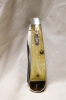 CASE TRAPPER with mellow Damascus blades and Natural Bone handles! Made in 2000! 