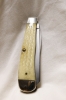 CASE TRAPPER with mellow Damascus blades and Natural Bone handles! Made in 2000! 