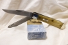 CASE TRAPPER with mellow Damascus blades and Natural Bone handles! Made in 2000! 