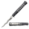 Tac-Force Assisted Open Kris Pocket Knife Folder Stainless Steel Wavy Blade Black Aluminum Handle New In Box