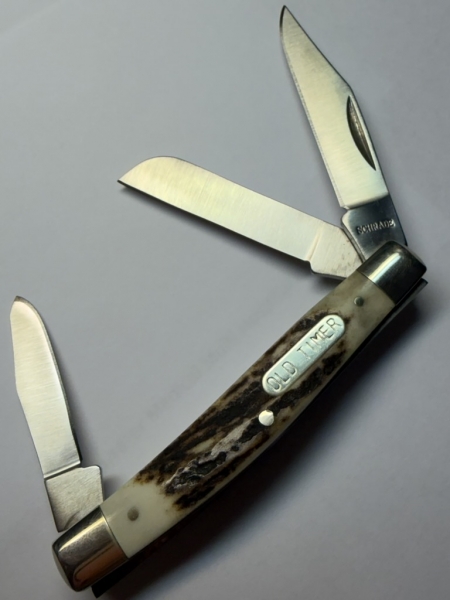 Schrade USA 34ST Middleman Stockman - Factory-Built Genuine Stag - Mint in Original Box & Complete