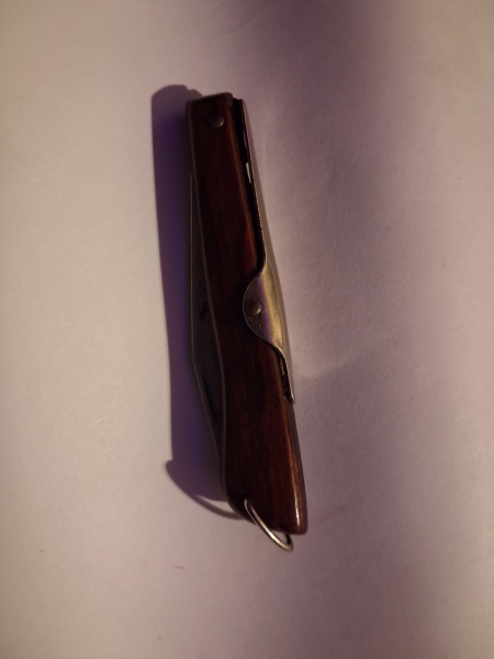 Vintage German OKAPI wooden handled folding knife