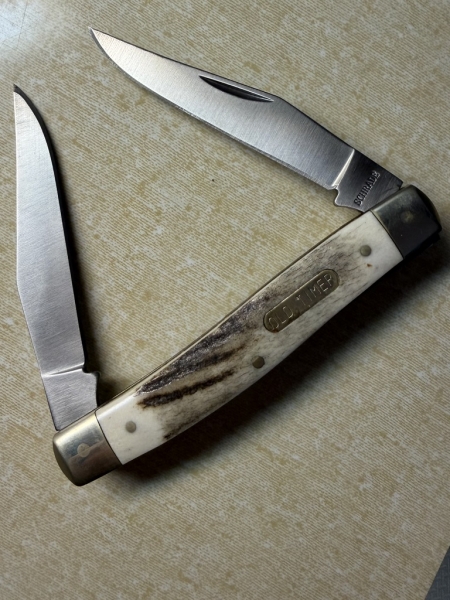 Schrade USA 77ST Improved Muskrat - Factory-Built Stag - Mint in Original Box - Complete