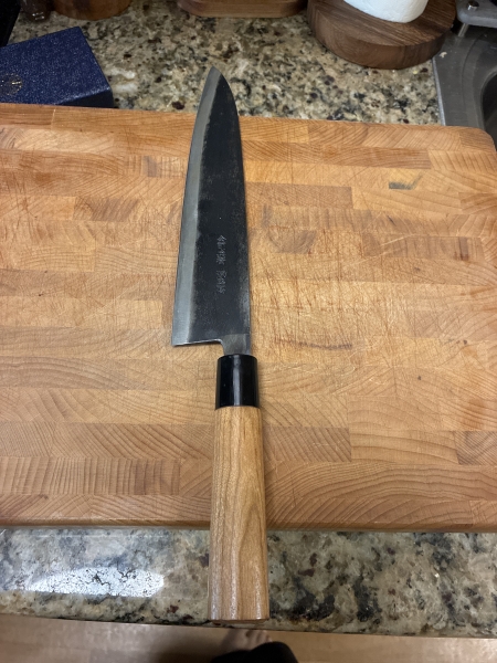 240mm Moritaka Hamono Aogami super Gyuto 