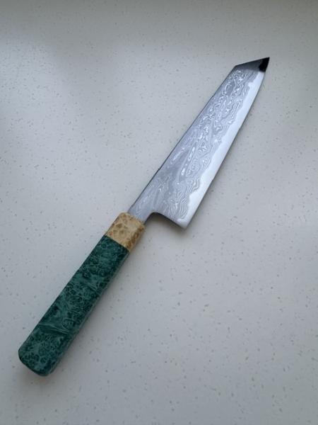 Nakagawa x Myojin Blue 1 Damascus 240mm Kiritsuke Gyuto