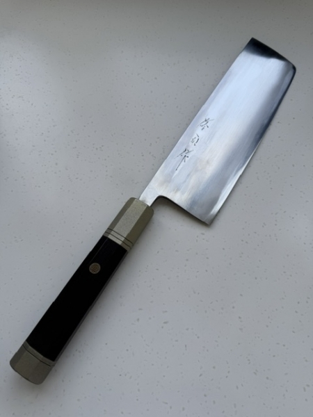 Toyama B2 210mm Noborikoi Nakiri w/custom handle