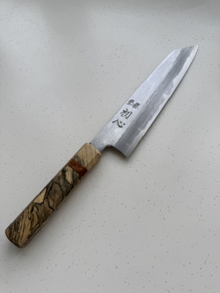 Hastukokoro Nakagawa Blue 1 Damascus 210mm Kiritsuke Gyuto