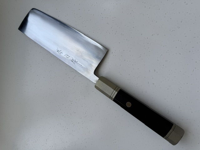 Toyama B2 210mm Noborikoi Nakiri w/custom handle