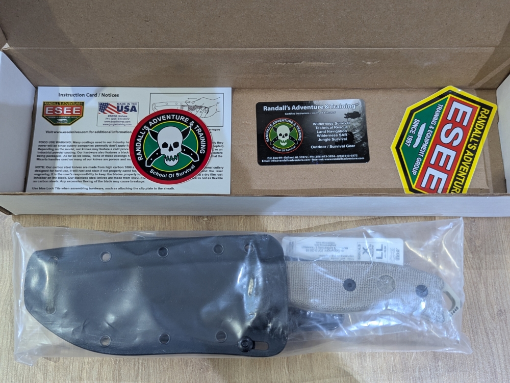 Hunting knife ESEE Model 5P-DT Survival Brand new