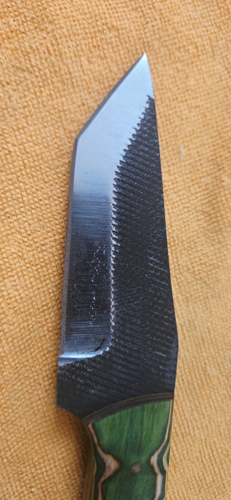 Green/Yellow Fixed-Blade