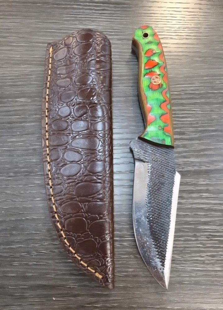 Green/Red Handle Fixed-Blade