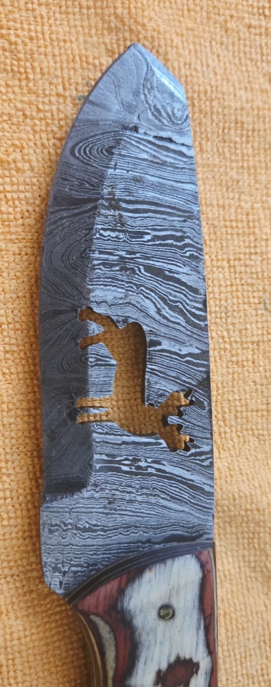 Deer Stamped Fixed-Blade
