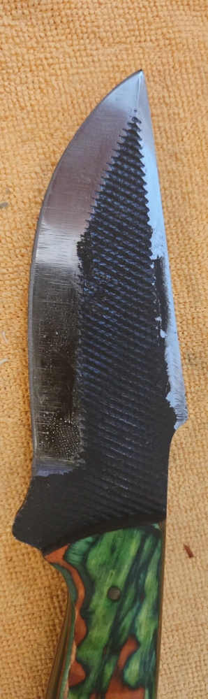 Green/Red Handle Fixed-Blade