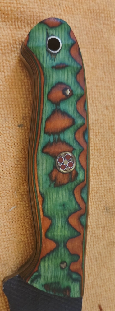Green/Red Handle Fixed-Blade