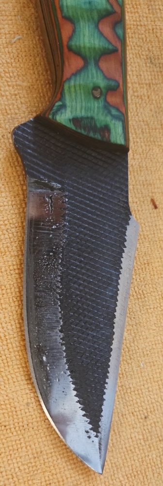 Green/Red Handle Fixed-Blade