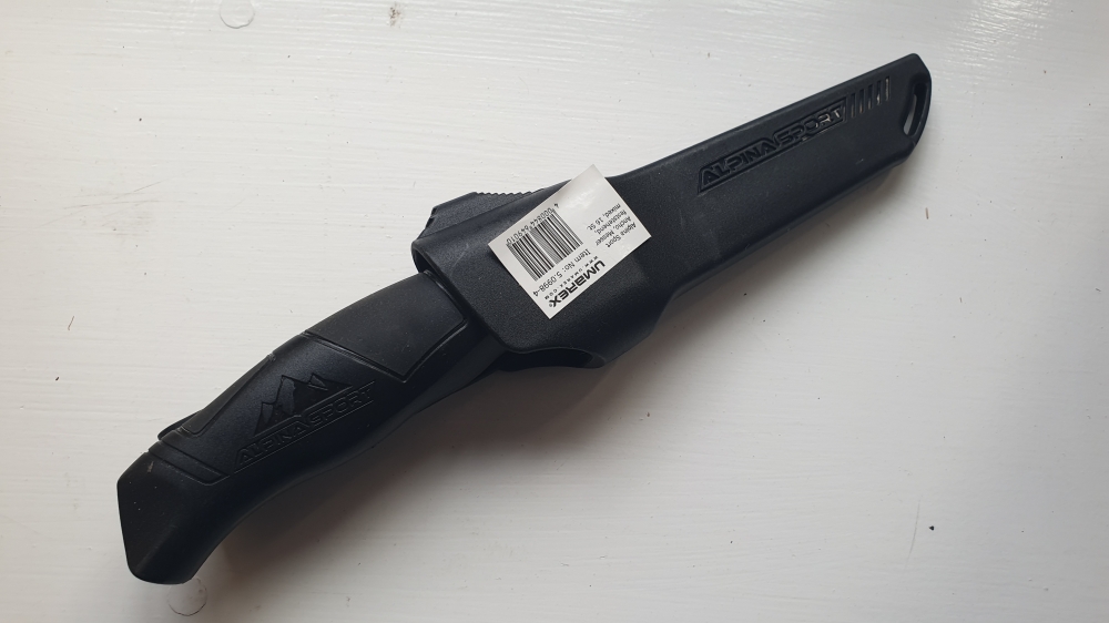 Umarex Alpina Sport Ancho Fixed Blade Outdoor Knife (Black) - 5.0998-4