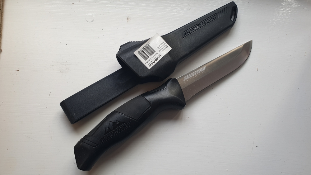 Umarex Alpina Sport Ancho Fixed Blade Outdoor Knife (Black) - 5.0998-4