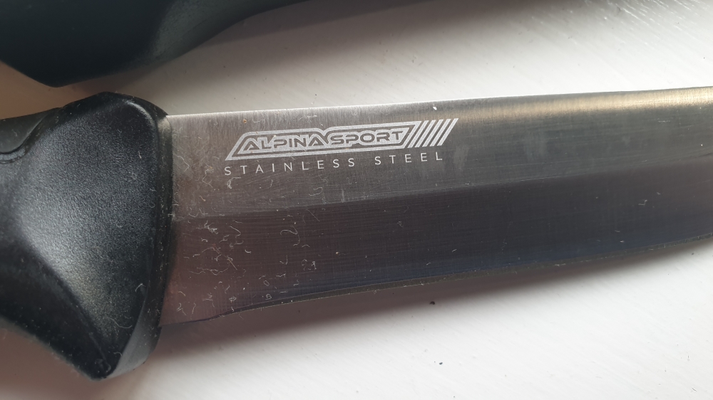 Umarex Alpina Sport Ancho Fixed Blade Outdoor Knife (Black) - 5.0998-4