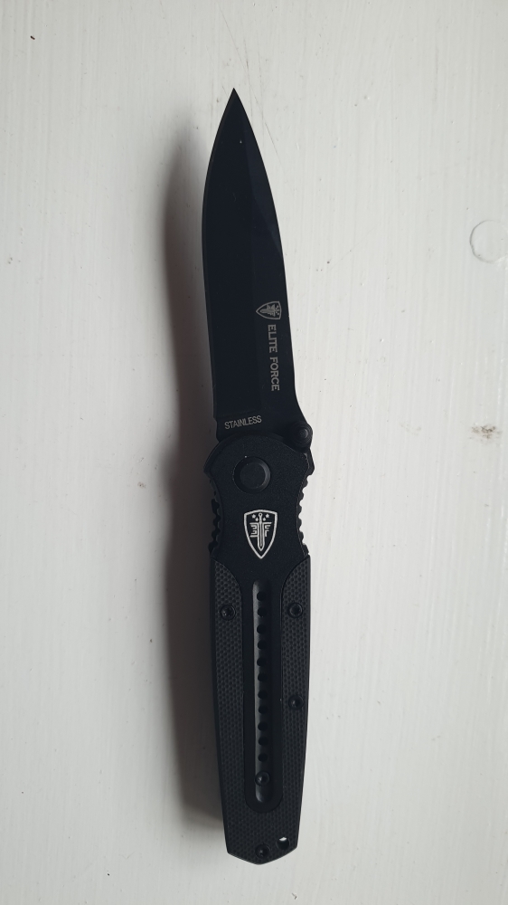 Elite Force EF111 Tactical Folding Knife (Black)