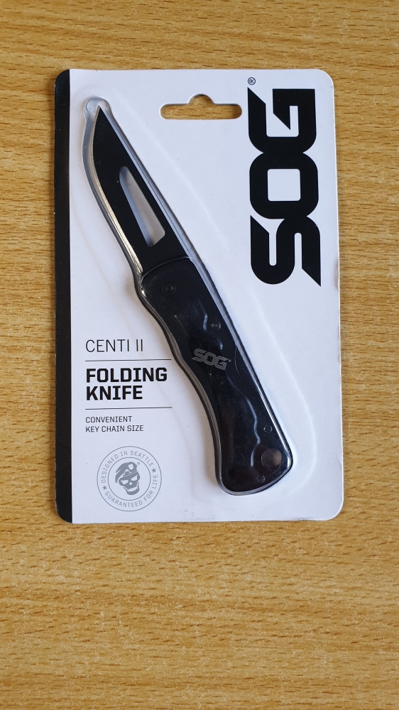 SOG Centi II Lockback Folding Knife (Black Oxide) - CE1012-CP