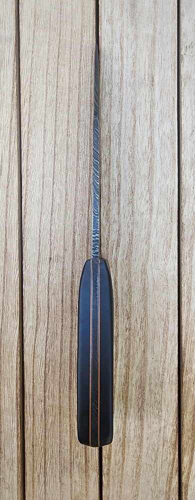 Damascus Drop Point Tactical Knife - Large Size