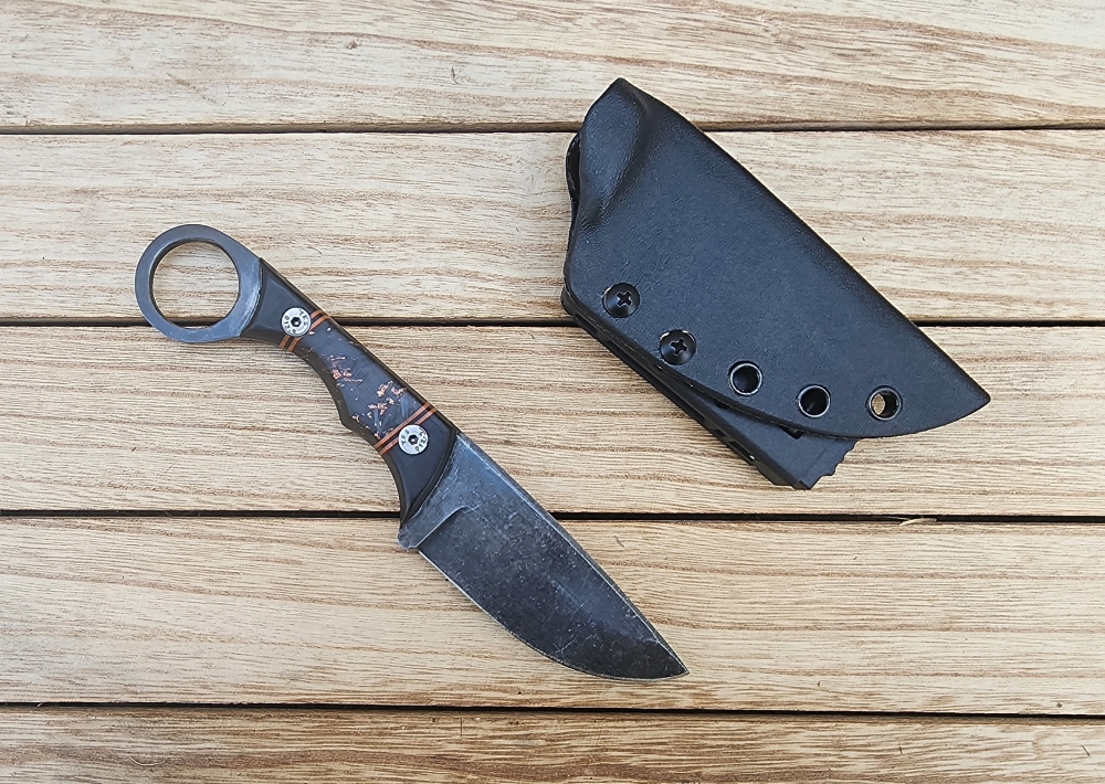 Tactical Drop Point Ring Knife
