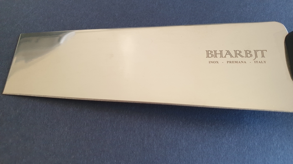 Bharbit Vercelli Model Hard Cheese Knife 15cm - Overmolded Polypropylene Handle - AISI 420MoV Stainless Steel