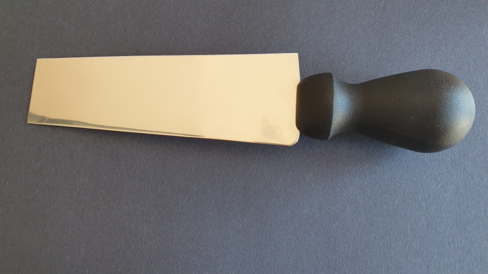 Bharbit Vercelli Model Hard Cheese Knife 15cm - Overmolded Polypropylene Handle - AISI 420MoV Stainless Steel