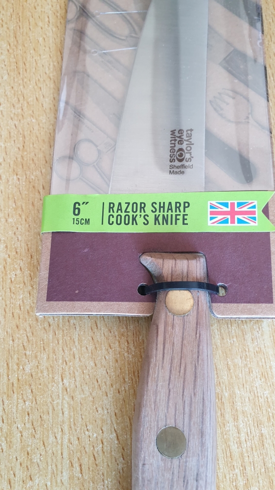 Taylor's Eye Witness Heritage Oak 15cm Cook's Knife - Made in Sheffield (3043)