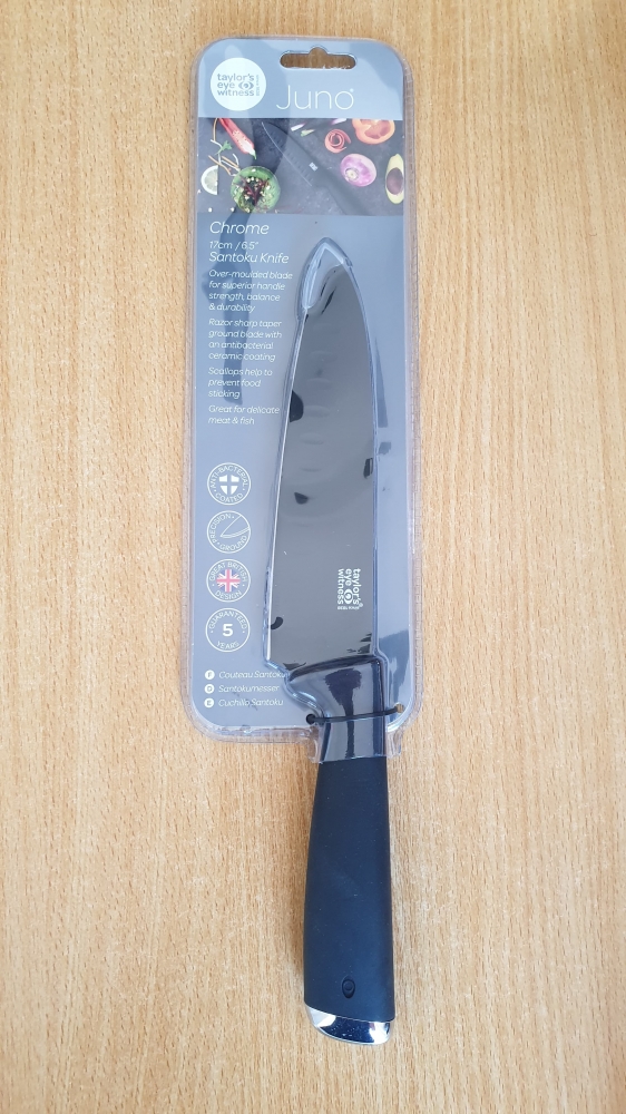 Taylor's Eye Witness Juno Chrome 17cm Santoku Knife
