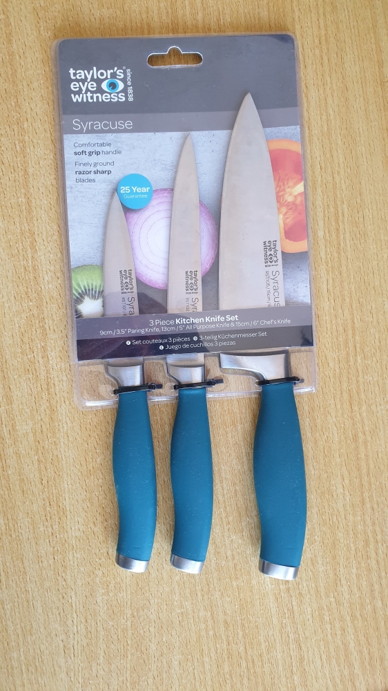 Taylor's Eye Witness Syracuse 3-Piece Kitchen Knife Set - Air Force Blue (RST1S2A)