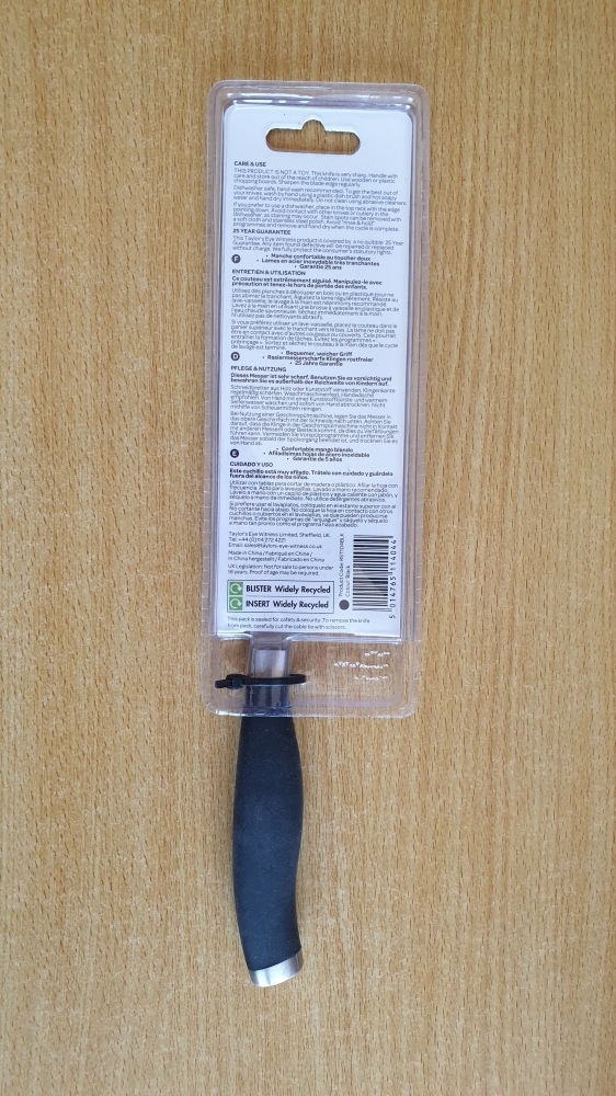 Taylor's Eye Witness Syracuse 130mm Santoku Knife - Black Handle (RST104BLK)