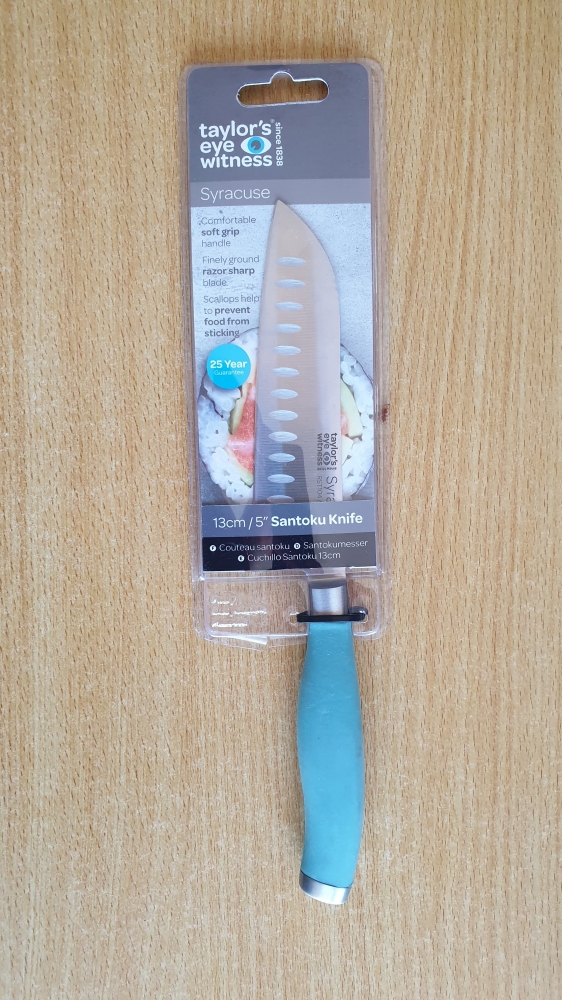 Taylor's Eye Witness Syracuse 130mm Santoku Knife - Aqua (RST104AGU)