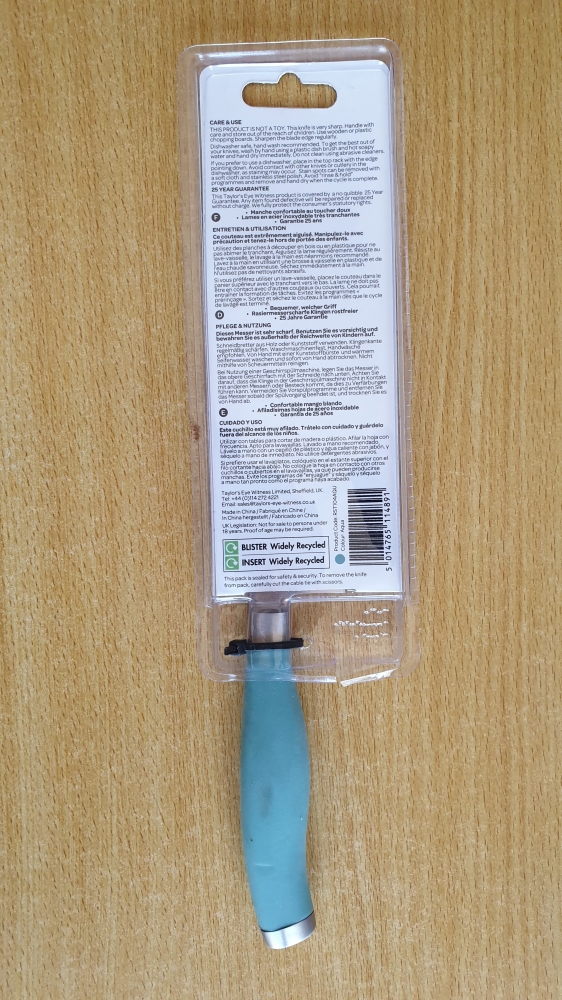 Taylor's Eye Witness Syracuse 130mm Santoku Knife - Aqua (RST104AGU)