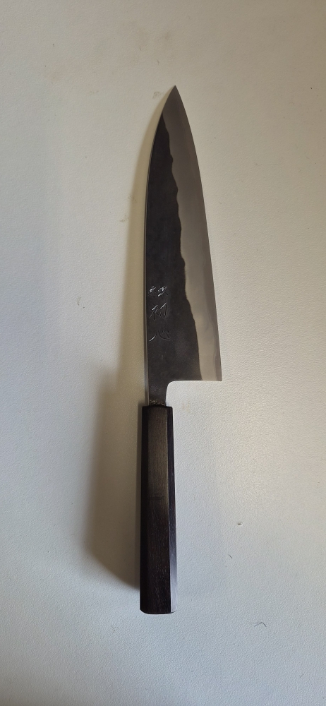 Hatsukokoro Kurokaze Kurouchi white 2 tall gyuto 210mm