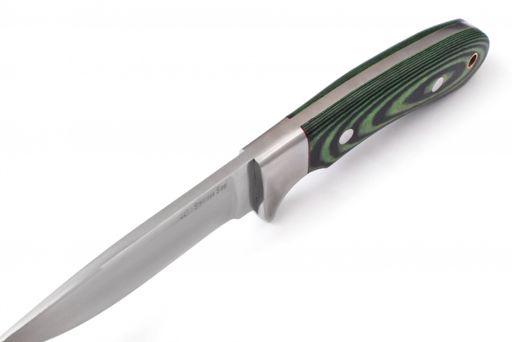 Handmade 440C Stainless Steel Bushcraft Knife with Micarta Handle