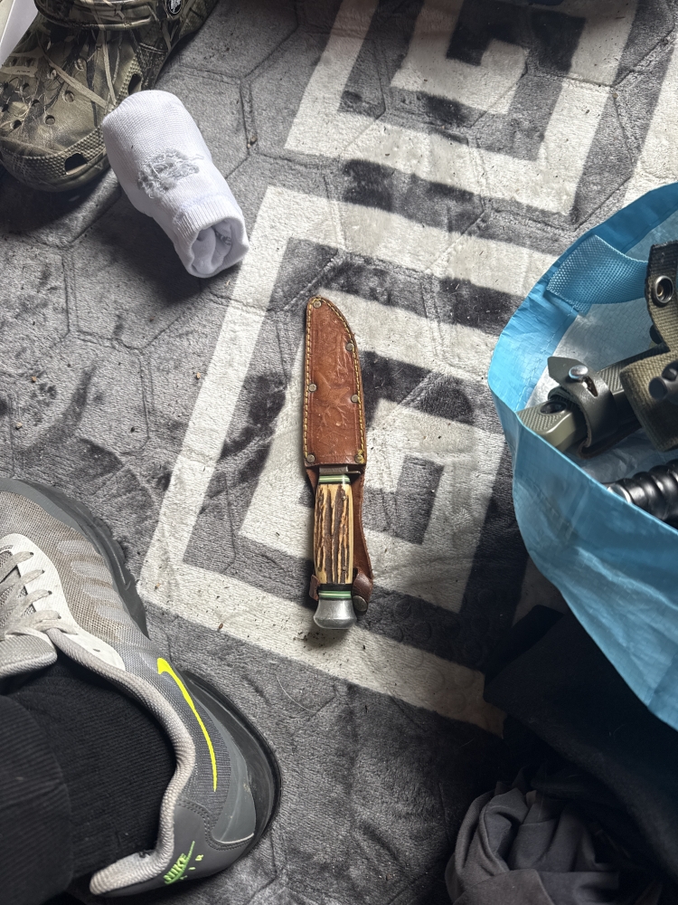 Got a lot going f knives bowee knives war knives ram bow knives old ones 