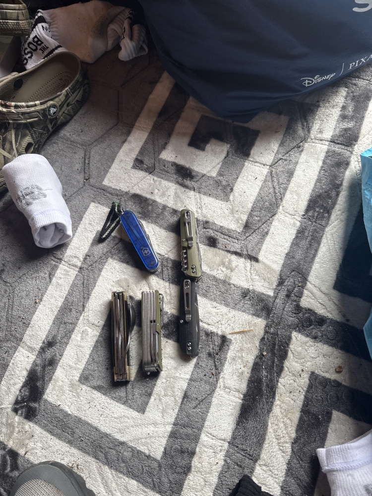 Got a lot going f knives bowee knives war knives ram bow knives old ones 
