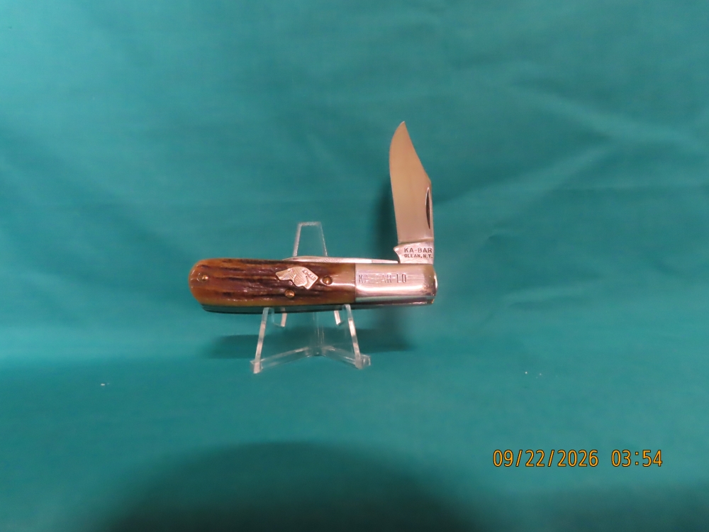 KA-BAR- (KNIFE COLLECTOR CLUB); \"DOG HEAD BARLOW\" or the KA-BAR-LO NIB w/ papers