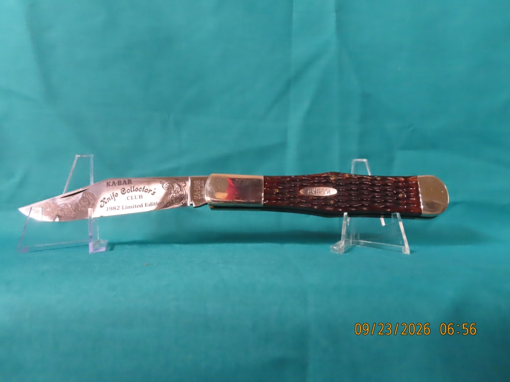KA-BAR, 1980' KNIFE COLLECTORS CLUB' COKE BOTTLE. 
