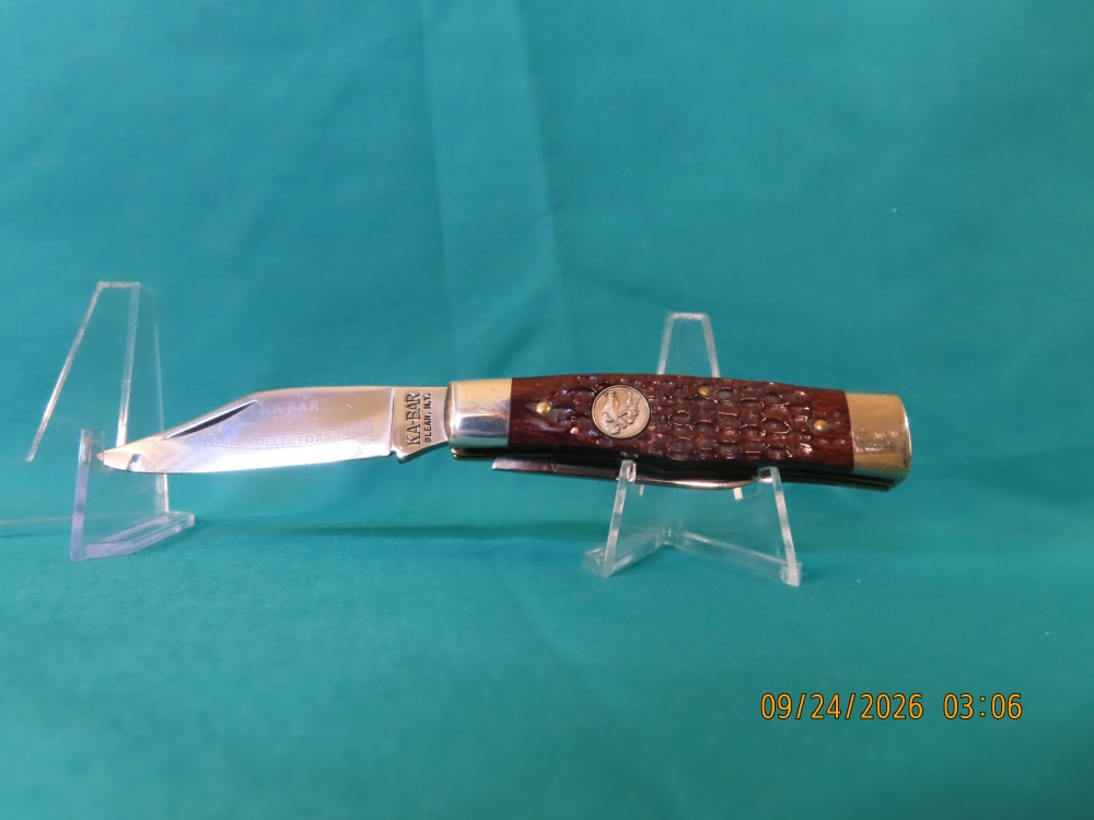 KA-BAR POCKETKNIFE, 1980 'KNIFE COLLECTORS CLUB'