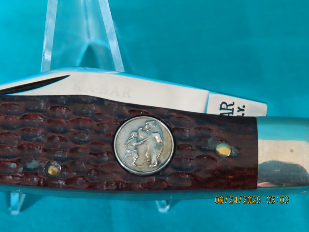 KA-BAR POCKETKNIFE, 1980 'KNIFE COLLECTORS CLUB'