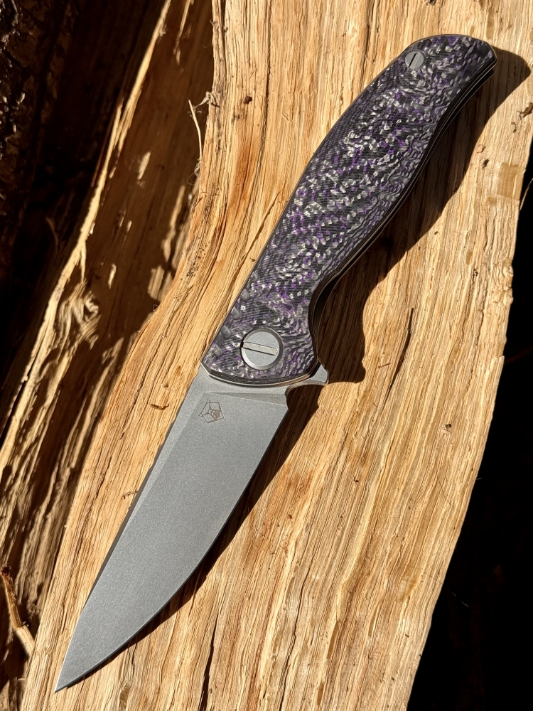 Shirogorov F3NS M390 purple carbon fibre 