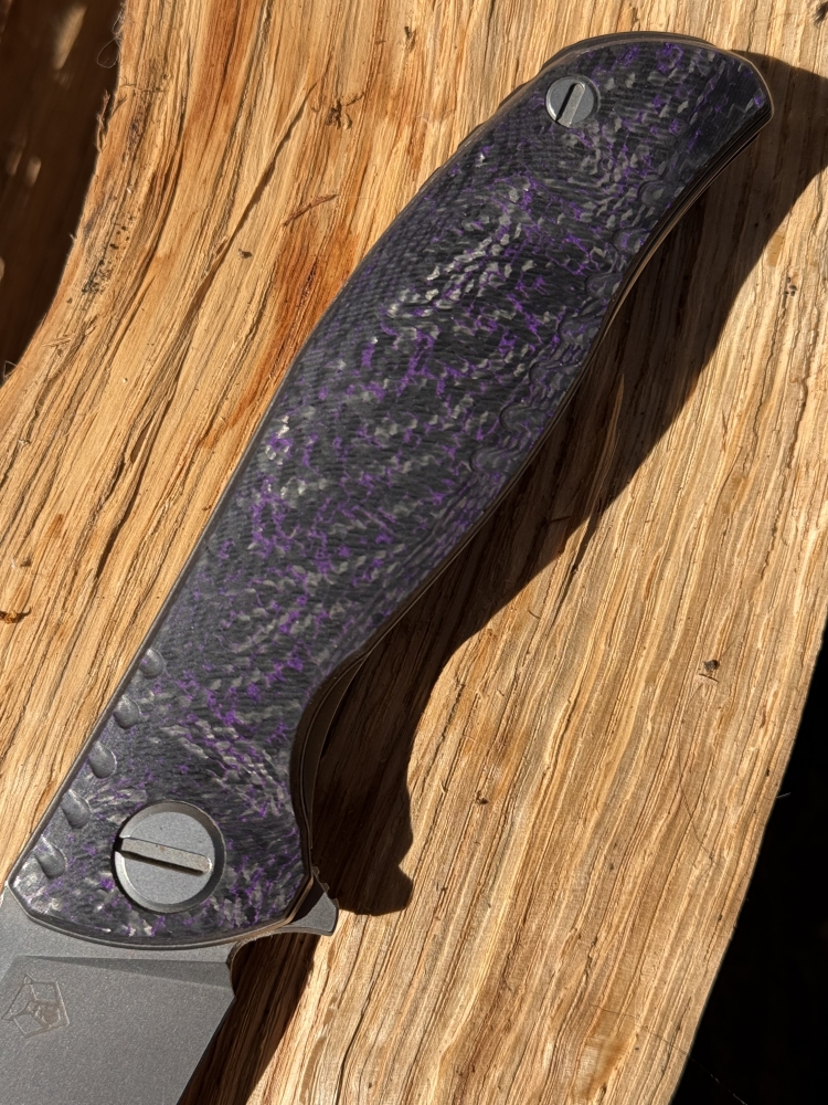 Shirogorov F3NS M390 purple carbon fibre 
