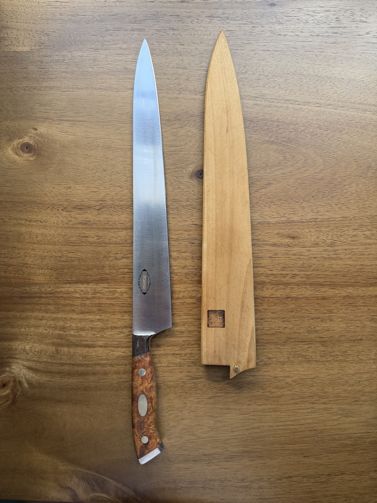 Nenohi NENOX-S Sujihiki 285mm Desert Ironwood Handle + Saya